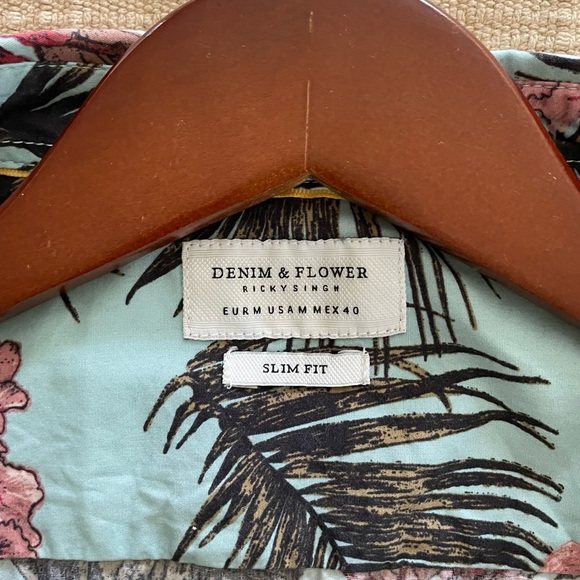 Denim and Flower “Hawaiian” Shirt - Picture 3 of 7